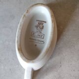 Sarreguemines Régence porcelain sauce boat