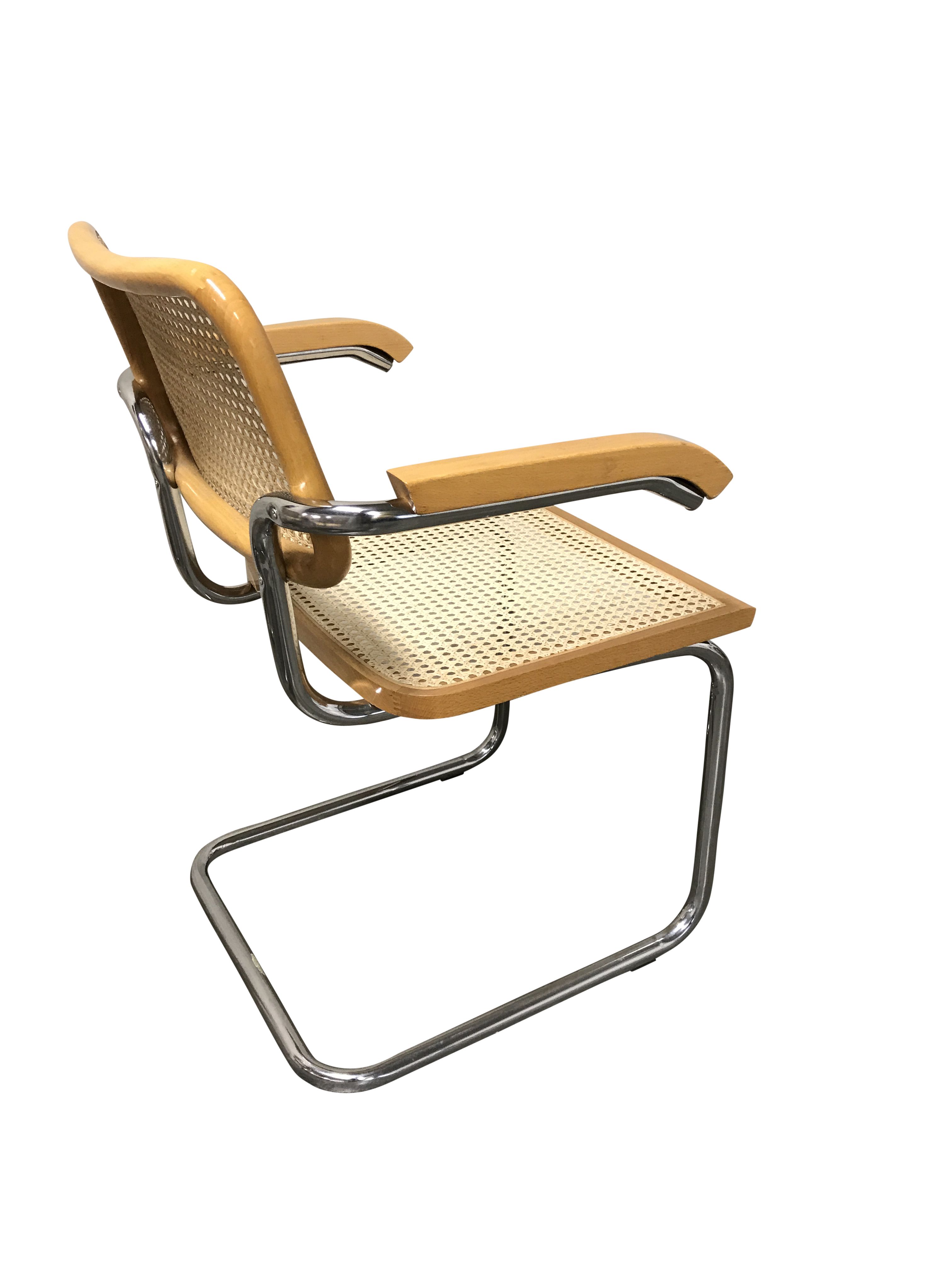 Vintage Marcel Breuer Cesca chairs, made in italy, 1970s  (set of 6)