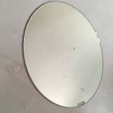 Ancient chiseled oval mirror 44x60cm