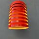Vintage red Danish mid-century pendant lamp