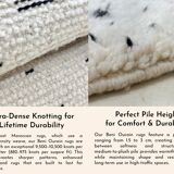 Handmade traditional carpet 250cm x 150cm Moroccan