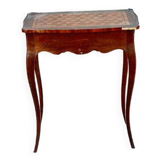 Marquetry bedside table