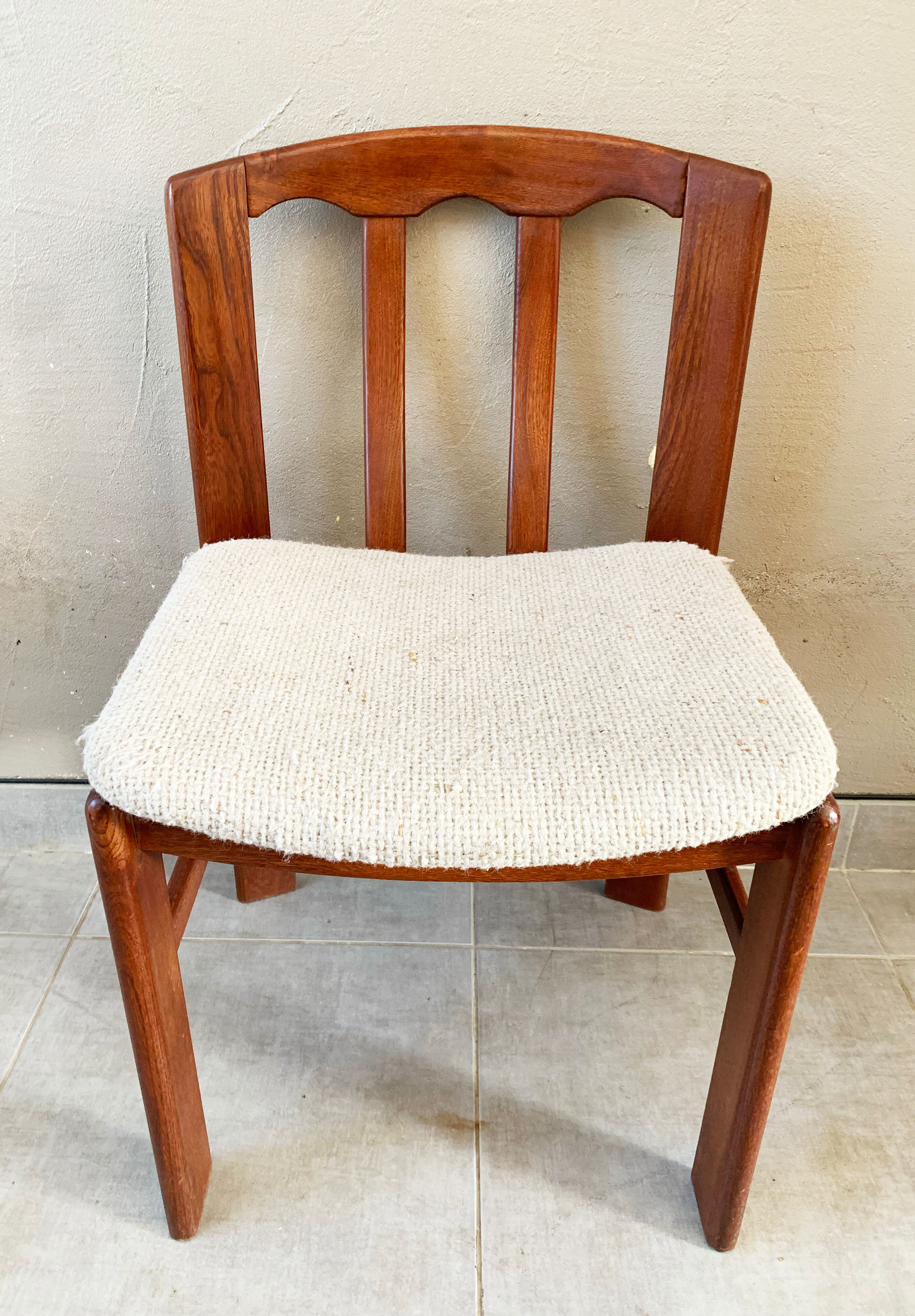 Set of 4 Danish chairs, 60s teak