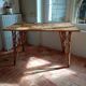 Vintage rattan dining table