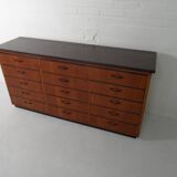 Classeur de magasin vintage des années 1950