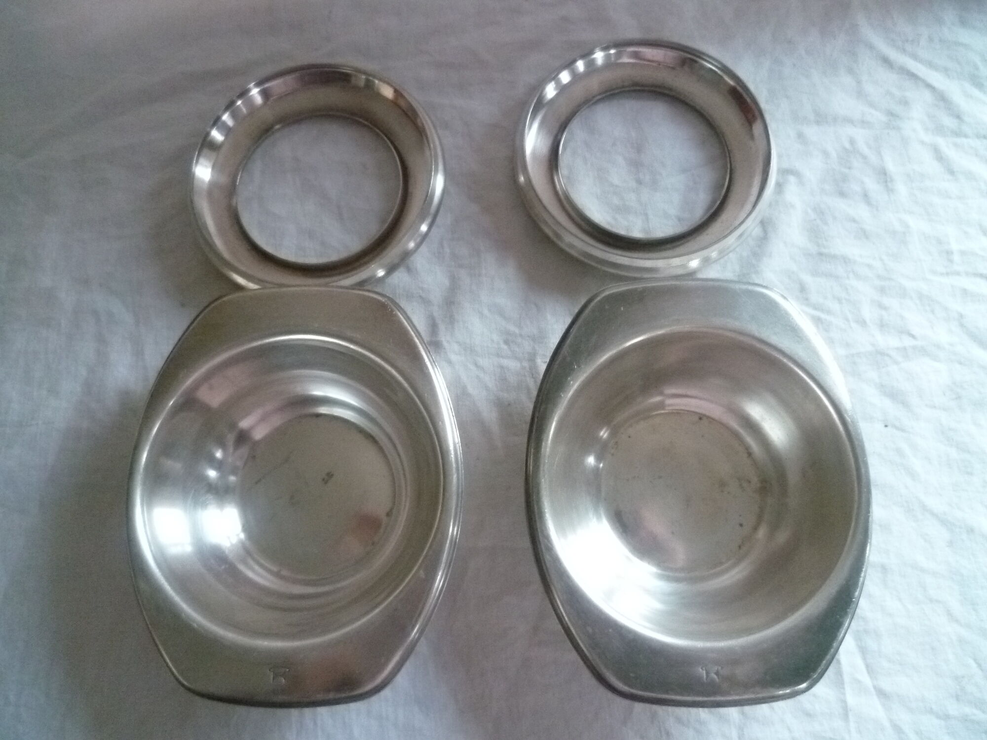 Table bottle holder of the grand restaurant orly hilton 1965 met. silver