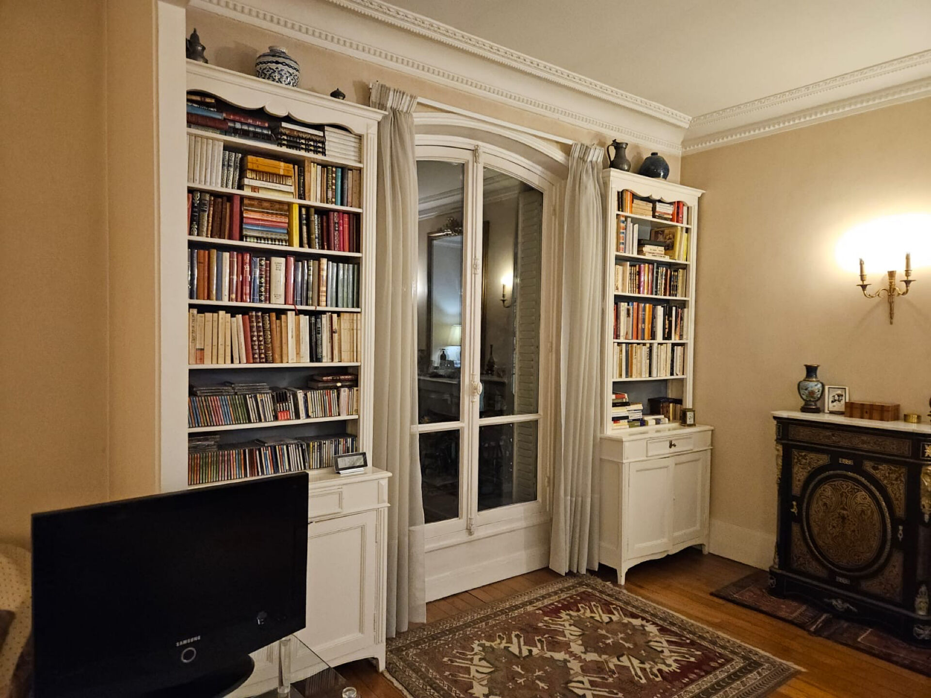 Pair of large Louis XV style bookcases