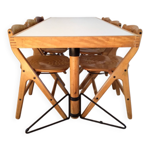 ensemble table à manger - 1980 chaises