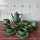 14-piece coffee/tea set – Barbotine "Chou" – Caldas da Rainha, Portugal