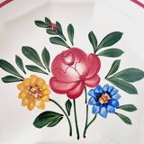 Lot de 6 assiettes vintage modèle Sarreguemines Chatenois vintage compartimentées à décor