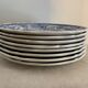 10 assiettes plates bleues Villeroy et Boch modèle Burgenland 1950