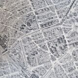 Plan Paris to Bird's Flight by Peltier: Issy les M. Les Invalides Le Champ de Mars, Montparnasse