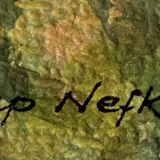 Watercolor Painting Jeep Nefkens (1926/1999) Watercolor Village on the edge of the cliff