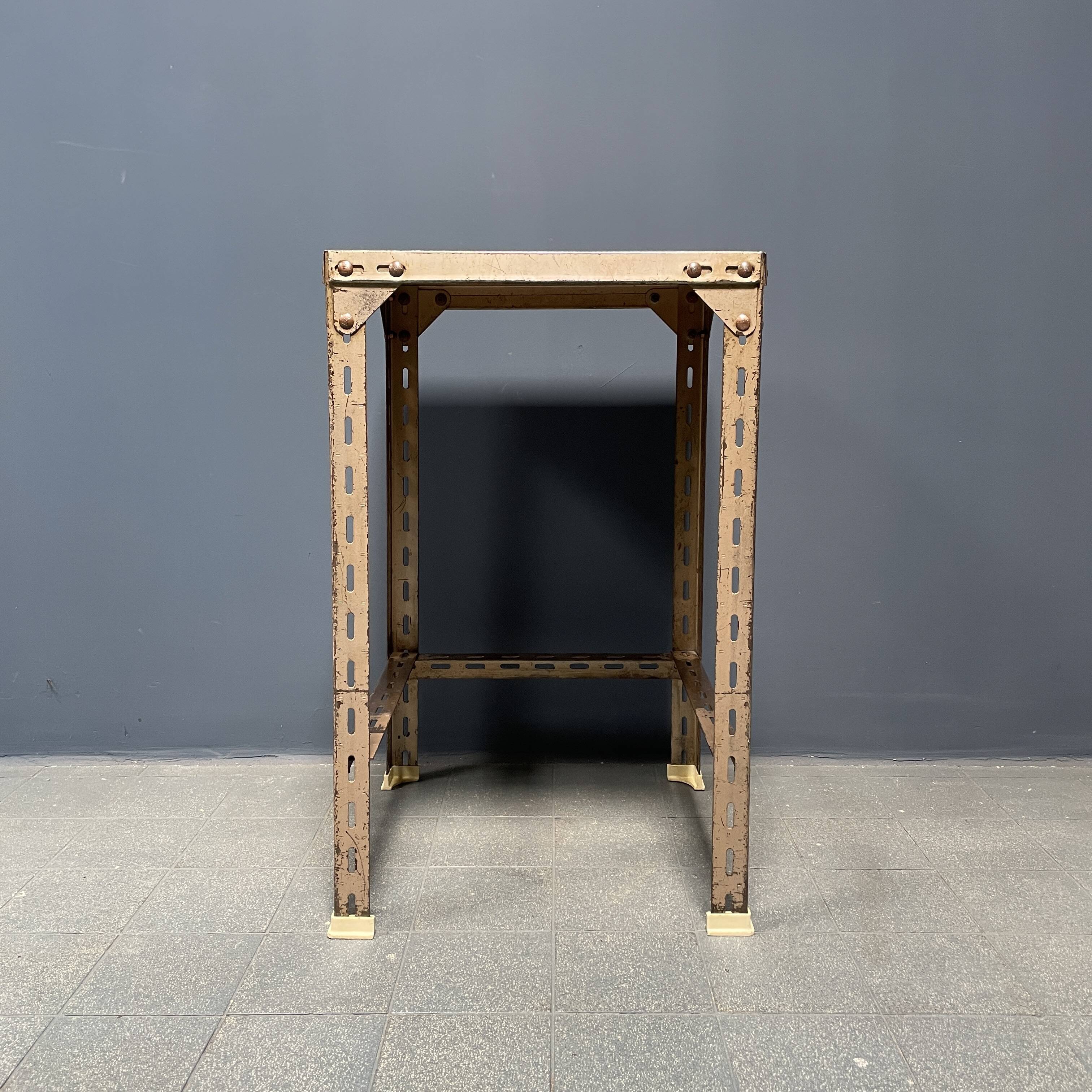 Industrial vintage iron side table