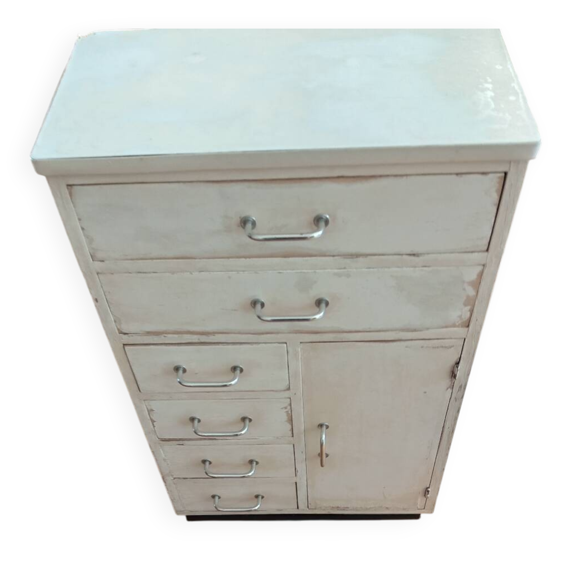 Meuble de métier vintage à 6 tiroirs