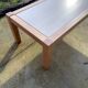 Travertine coffee table