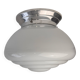 Antique applique or ceiling light in opaline art deco