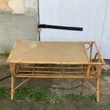 Rectangular coffee table door reviews in vintage rattan and wicker