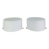 Regent wall lights in opaline, vintage ceiling light.