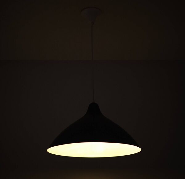 Lampe à Suspension Bleu Pétrole par Lisa Johansson Pape pour Orno, 1950s