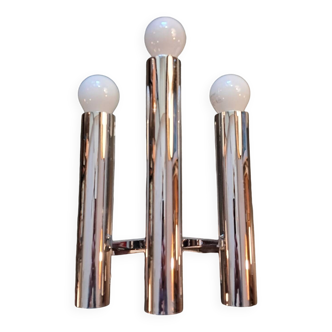 Sciolari chrome wall light with 3 lights