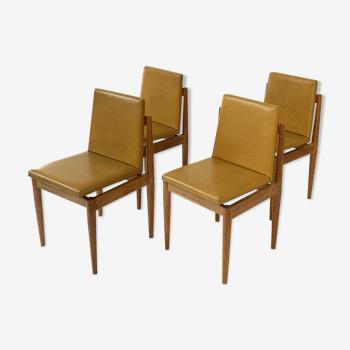 Set of 4 Vera dining chairs, Czechoslovakia, 1968