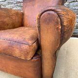 Leather club armchair 1930