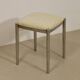 Stool with metal chromed base edition Casamance