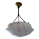 Marbled opalescent art deco pendant light Ø 35 cm
