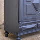 Armoire parisienne vitrée noire et vert grisé 150cm