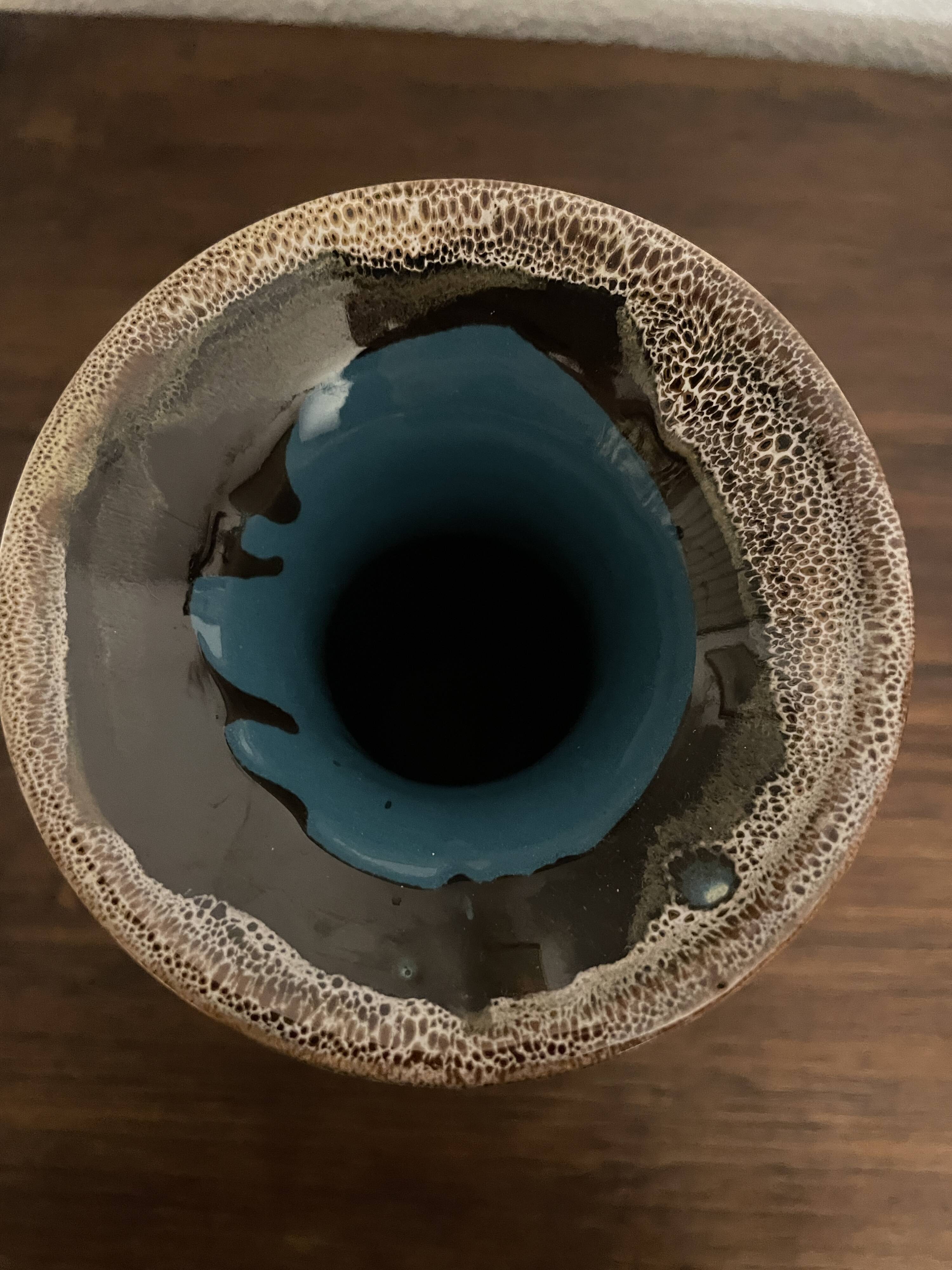 Gaubier Ceramic Vase Saint Amand de Puisaye Art Nouveau vintage brown