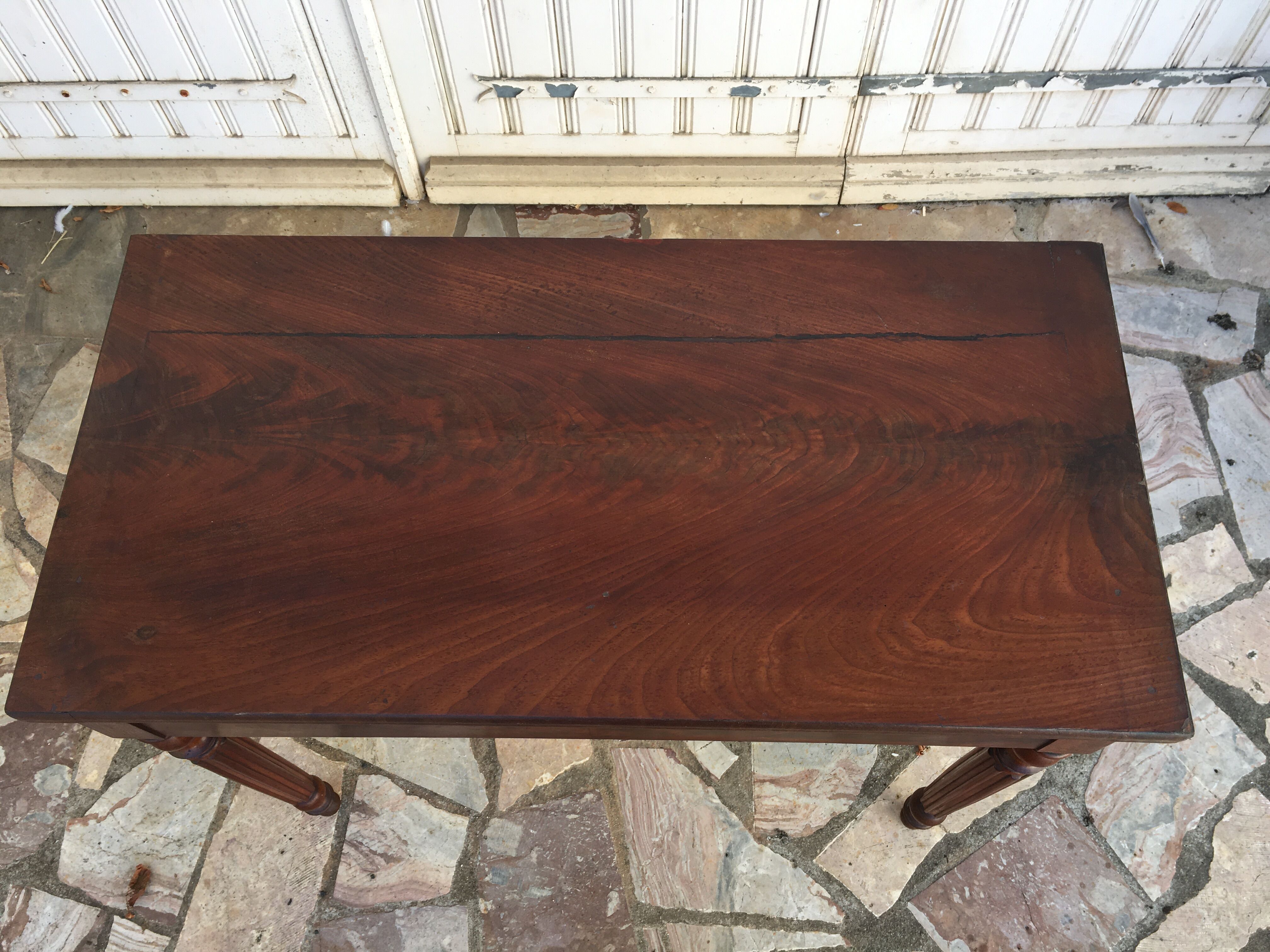 Louis Philippe console in mahogany 19th century