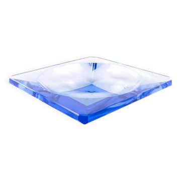 Organizer, Art Deco, blue crystal, Bohemia, Czech Republic, 1930s