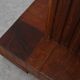 Art Deco oak and red marble pedestal or side table, France 1920s