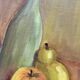 Still life oil on cardboard canvas