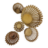 Cache pots bambou vintage