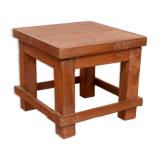 Old small Burmese teak workshop bedside table