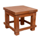 Old small Burmese teak workshop bedside table