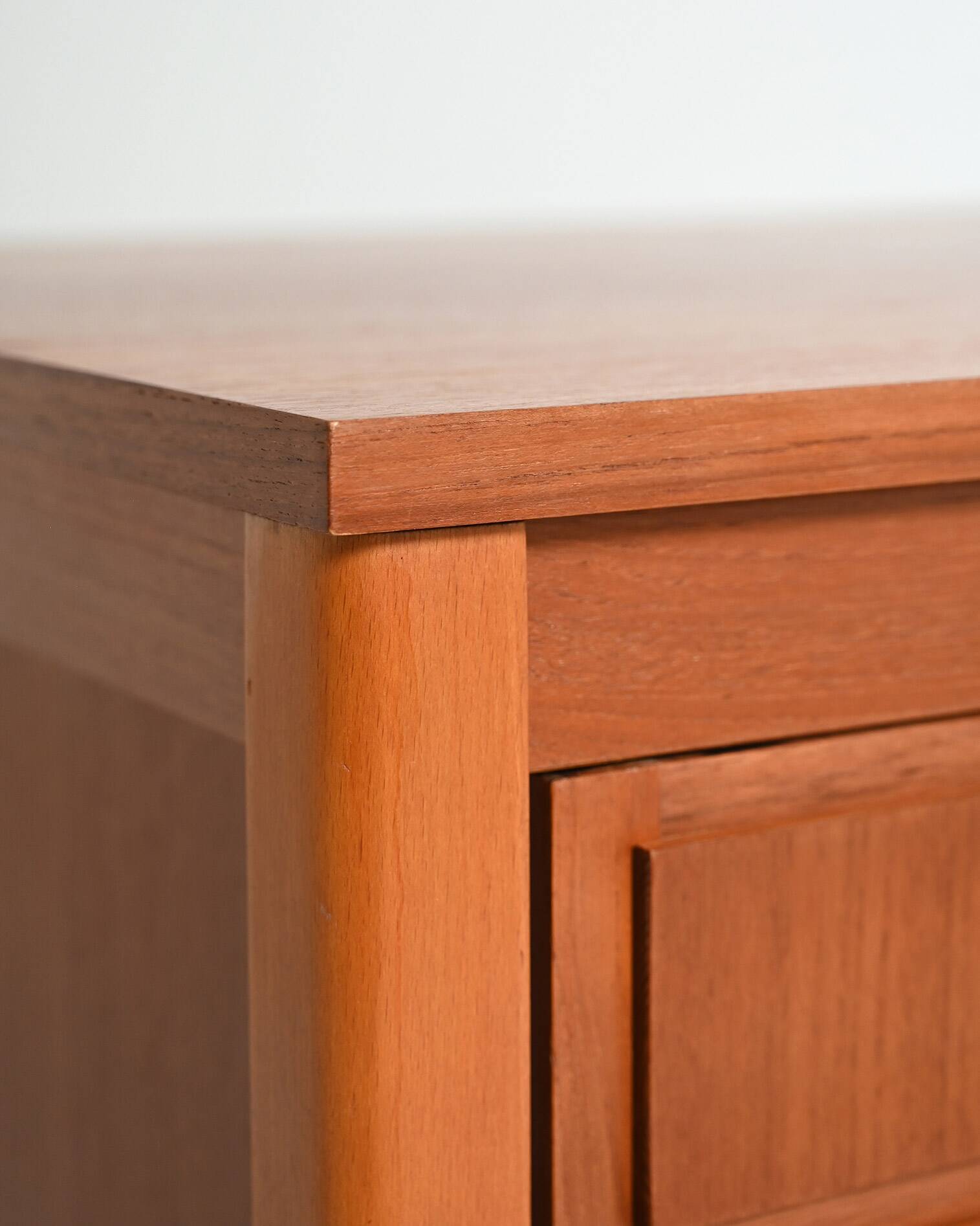 Scandinavian teak desk with sliding drawers, 1960s