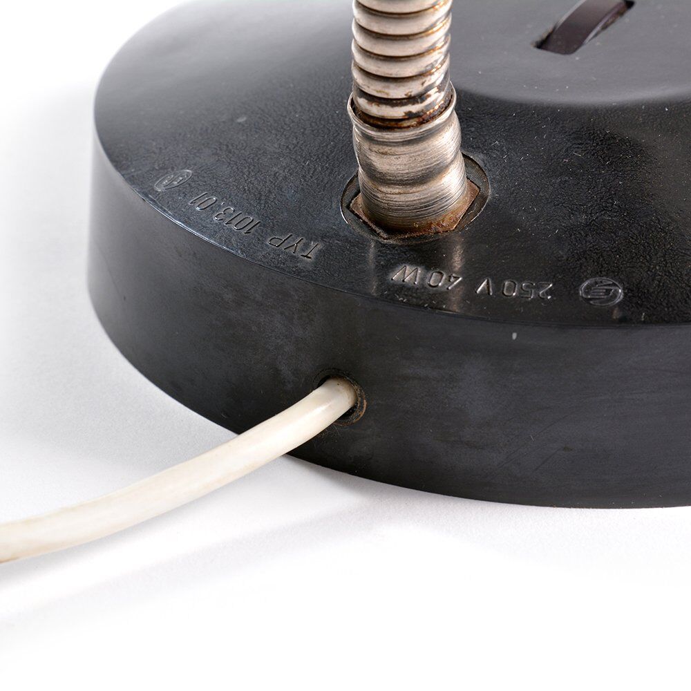 Black Bakelite Table Lamp by Elektrosvit, Type  1013.01, Czechoslovakia 1960s