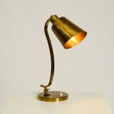 Beautiful, rare, large, heavy mid-century modern brass table lamp