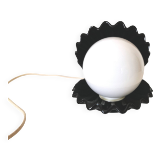 shell lamp, ceramic from the 80s