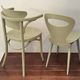 Set of 2 BISTROT wooden seats: BAUMANN chair and LUTERMA armchair.
