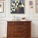 Vintage rattan chest of drawers with 4 drawers