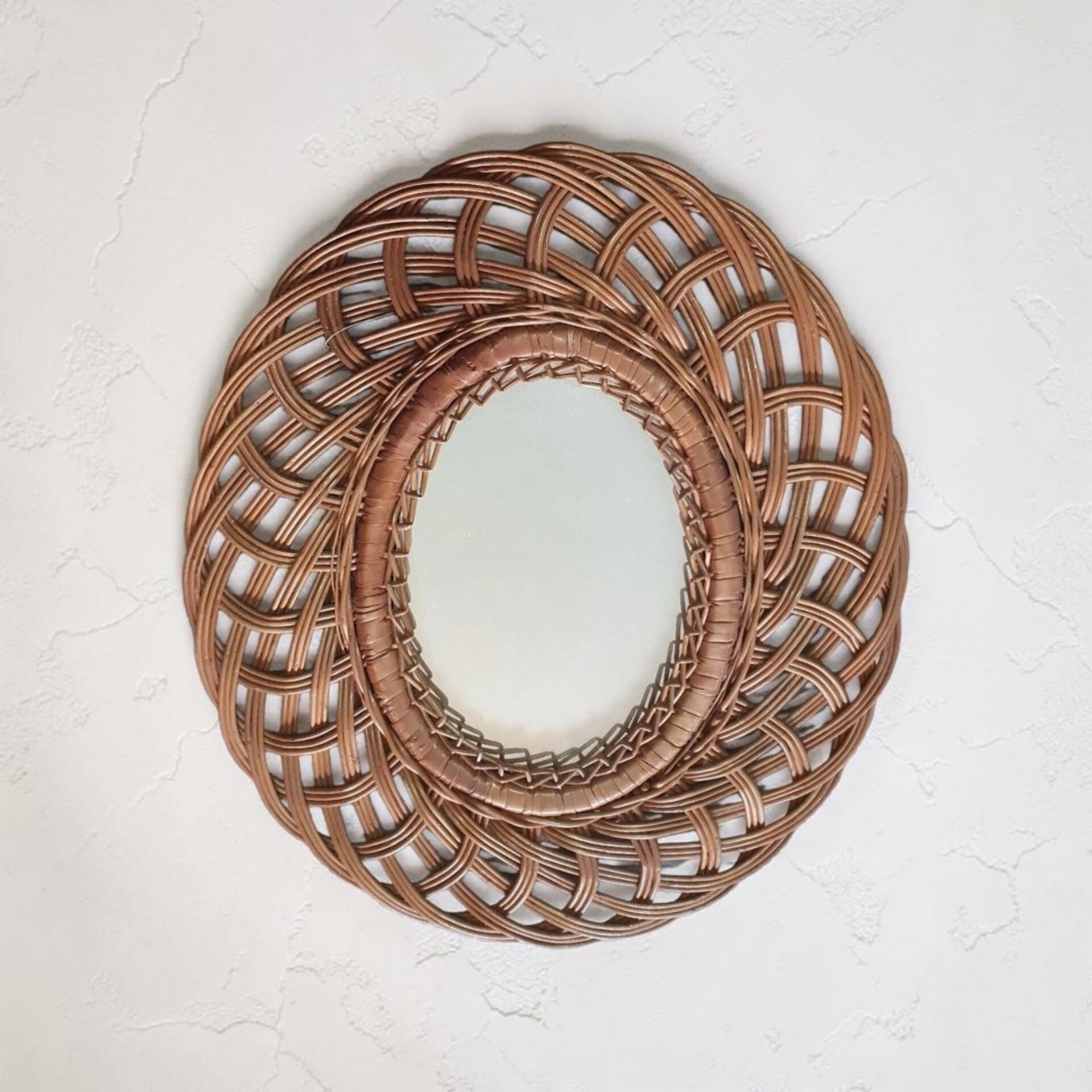 Miroir en osier