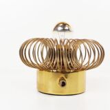 Pair of rare brass 'Spring' wall lamps by Oxar