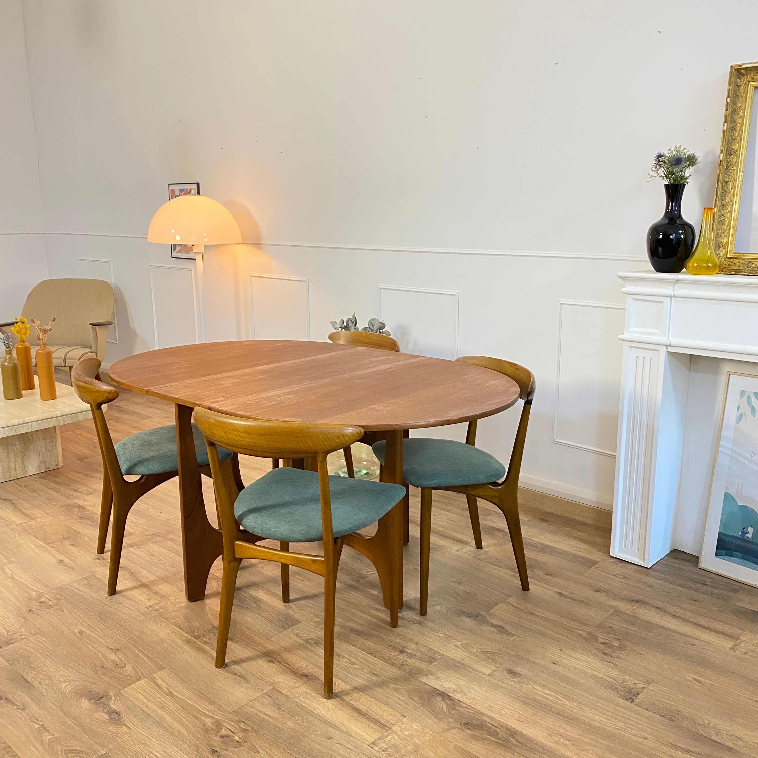 Folding vintage dining table