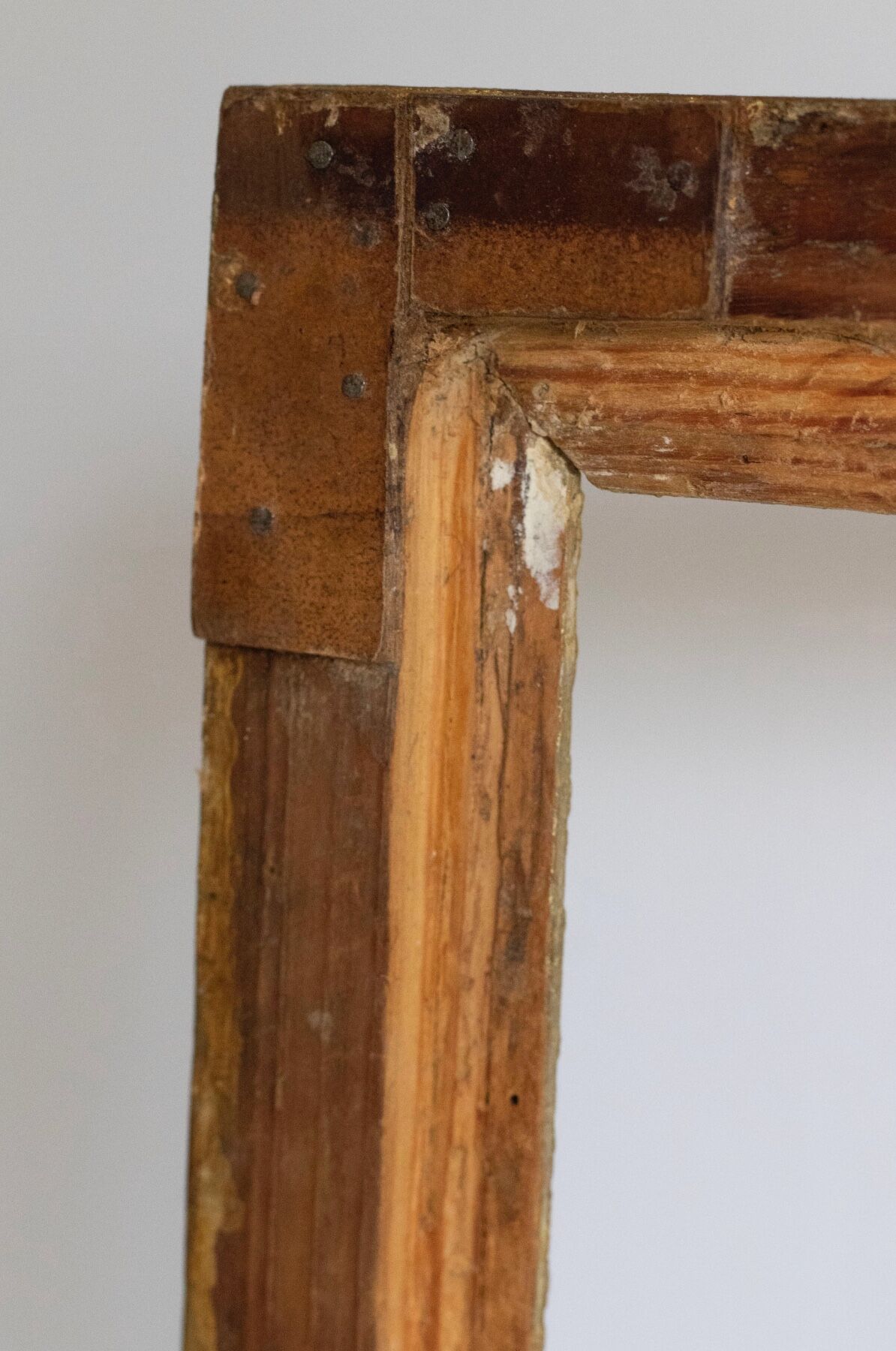 Old gilded wooden frame