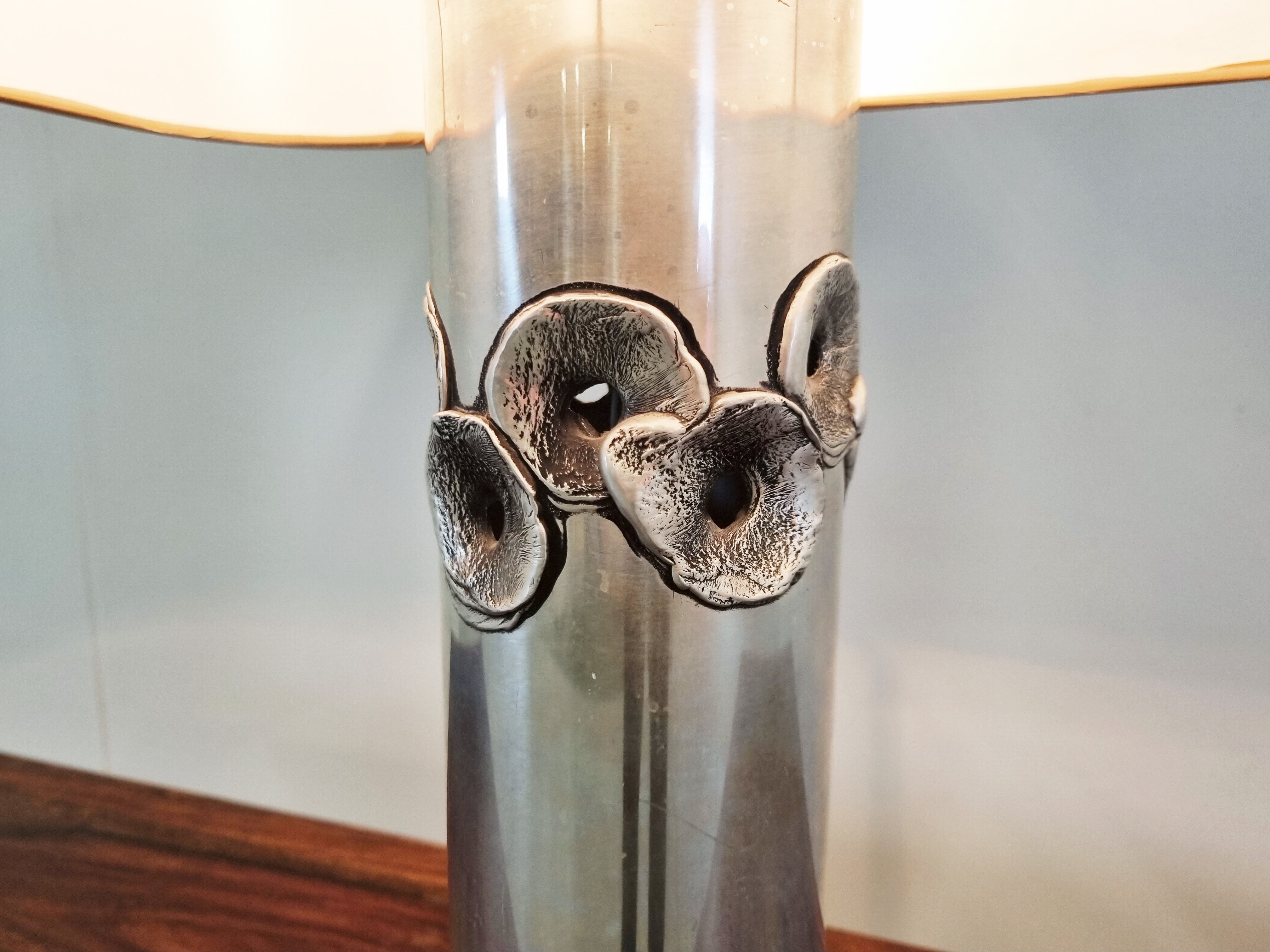 Brutalist Willy Luyckx table lamp, 1970s