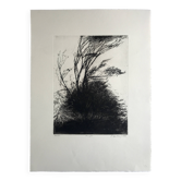 Nicole BOUHARMONT, Tempête, 2013. Original signed drypoint